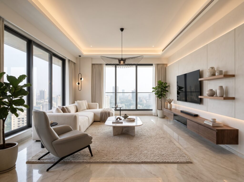 Living room interior modern design 202607081400