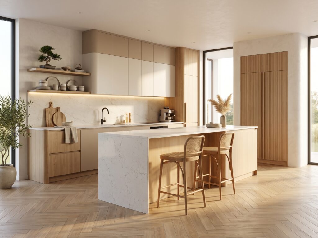 Luxury Japandi kitchen interior 2K 202607091837