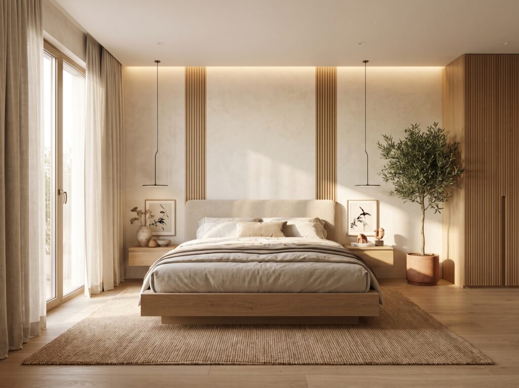 Luxury Japandi master bedroom in… 202607101444