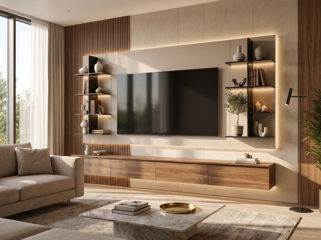 Luxury living room TV unit 202607091947