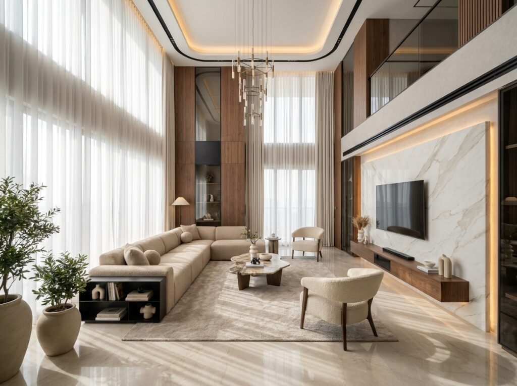Luxury modern living room interior 202607081355